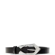 Кожаный ремень с пряжкой