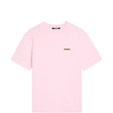 Футболка с круглым вырезом и отделкой гросгрейн Футболка с круглым вырезом и отделкой гросгрейн