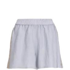 Шорты с эластичной талией и перьями