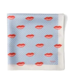 Шелковый твиловый платок с принтом 55 x 55 см