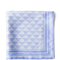 Жаккардовый шелковый шарф 55x55