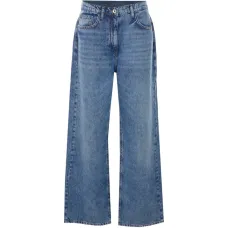 Джинсы с вышитым логотипом