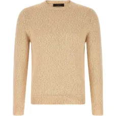 Двухцветный свитер с круглым вырезом Двухцветный свитер с круглым вырезом