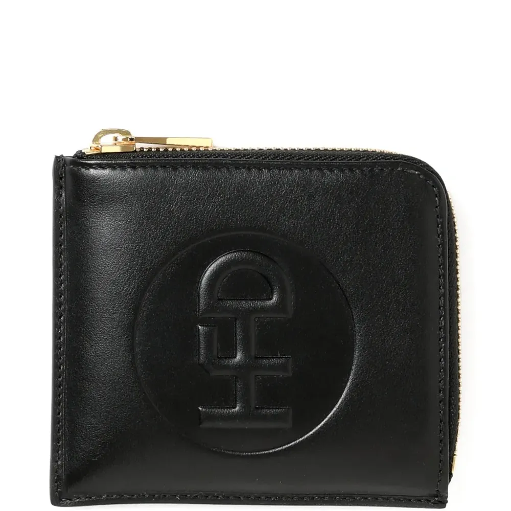 Кошелек на молнии с тиснением логотипа