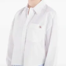 Укороченная рубашка из поплина