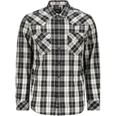 Рубашка в клетку с накладными карманами