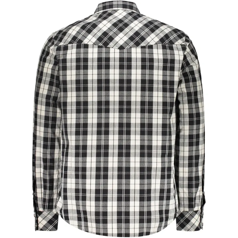 Рубашка в клетку с накладными карманами