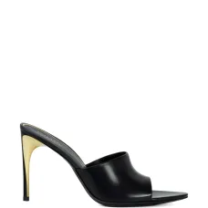 Остроконечные кожаные мюли