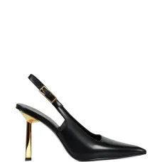 Кожаные туфли с пряжкой