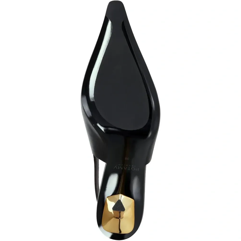 Кожаные туфли с пряжкой