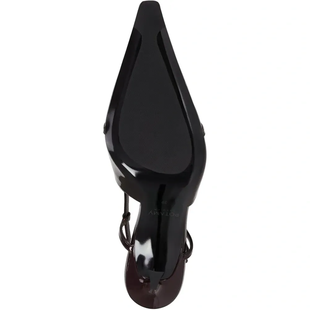 Кожаные туфли на ремешке с пряжкой