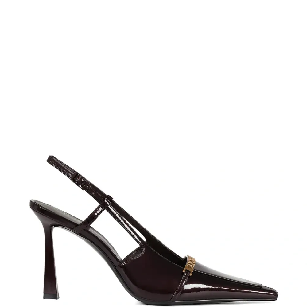 Кожаные туфли на ремешке с пряжкой