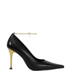 Туфли-лодочки на шпильке с цепочкой