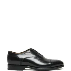 Оксфорды без каблука с прострочкой на мысе