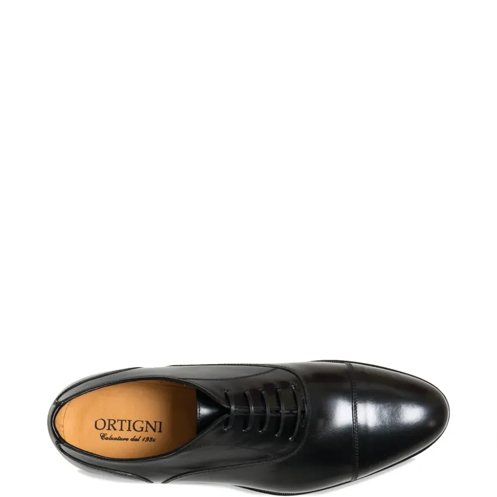 Оксфорды без каблука с прострочкой на мысе