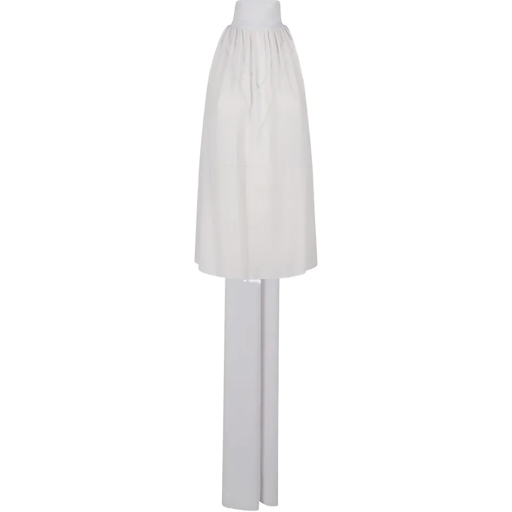 Топ с галстучным воротником