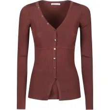 Кардиган с ребристым узором