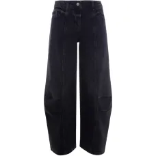 Джинсы из денима с нашивкой-логотипом