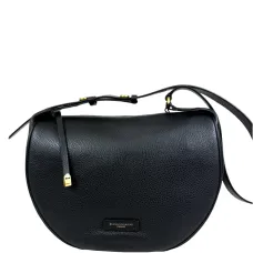 Сумка из зернистой кожи на плечо