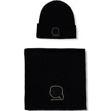 Комплект: шапка-бини и шарф с логотипом Комплект: шапка-бини и шарф с логотипом