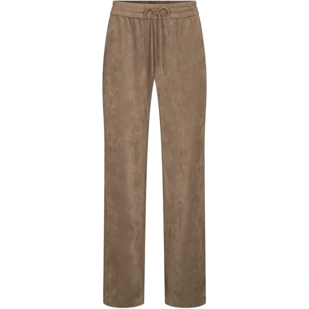 Велюровые спортивные штаны на завязках