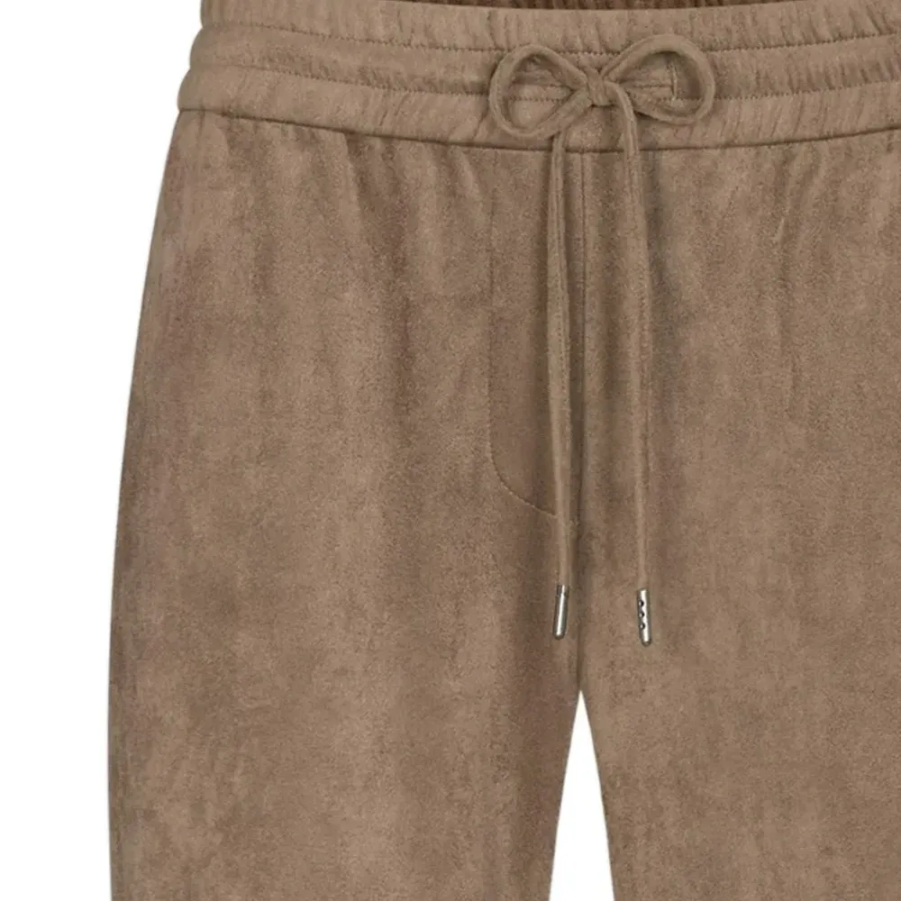 Велюровые спортивные штаны на завязках