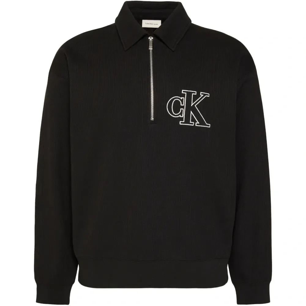 Поло с молнией и воротником