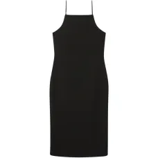 Миди-платье с квадратным вырезом и тонкими бретелями