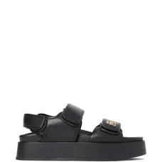 Босоножки с ремешками и логотипом