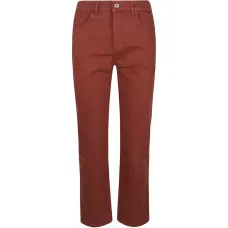 Джинсы с высокой талией и зауженными штанинами