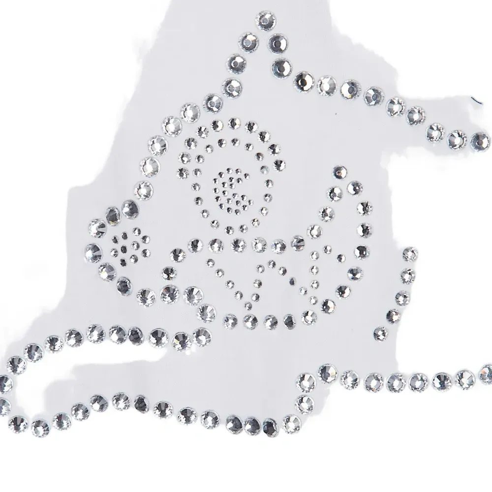 Футболка с бегущей собакой с блёстками