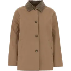 Хлопковое пальто с вельветовым воротником Хлопковое пальто с вельветовым воротником