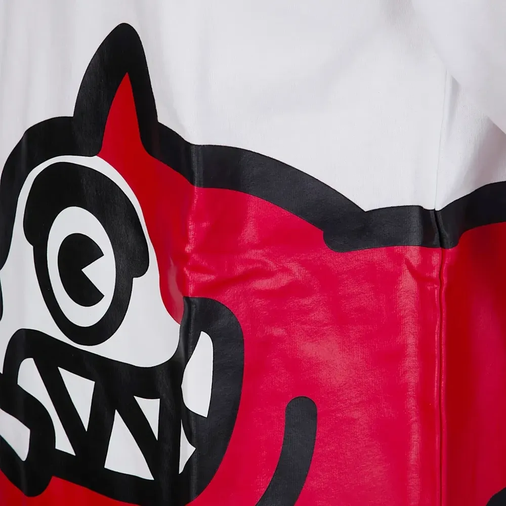 Джемпер с длинными рукавами и большим изображением бегущей собаки Джемпер с длинными рукавами и большим изображением бегущей собаки