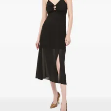 Разделенное миди-платье на цепочках Разделенное миди-платье на цепочках