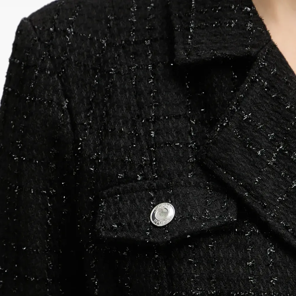 Мини-платье с воротником на молнии