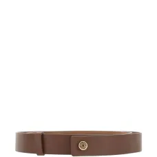 Кожаный ремень с тиснёной пряжкой