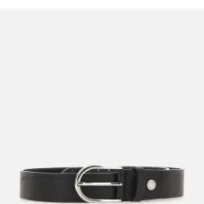 Ремень с круглой пряжкой и заклёпками