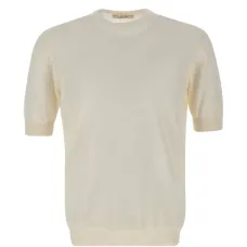 Хлопковый свитер с короткими рукавами