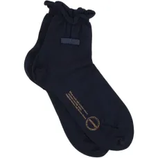 Вязаные носки с оборками