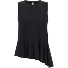 Блузка без рукавов с оборчатым подолом Блузка без рукавов с оборчатым подолом