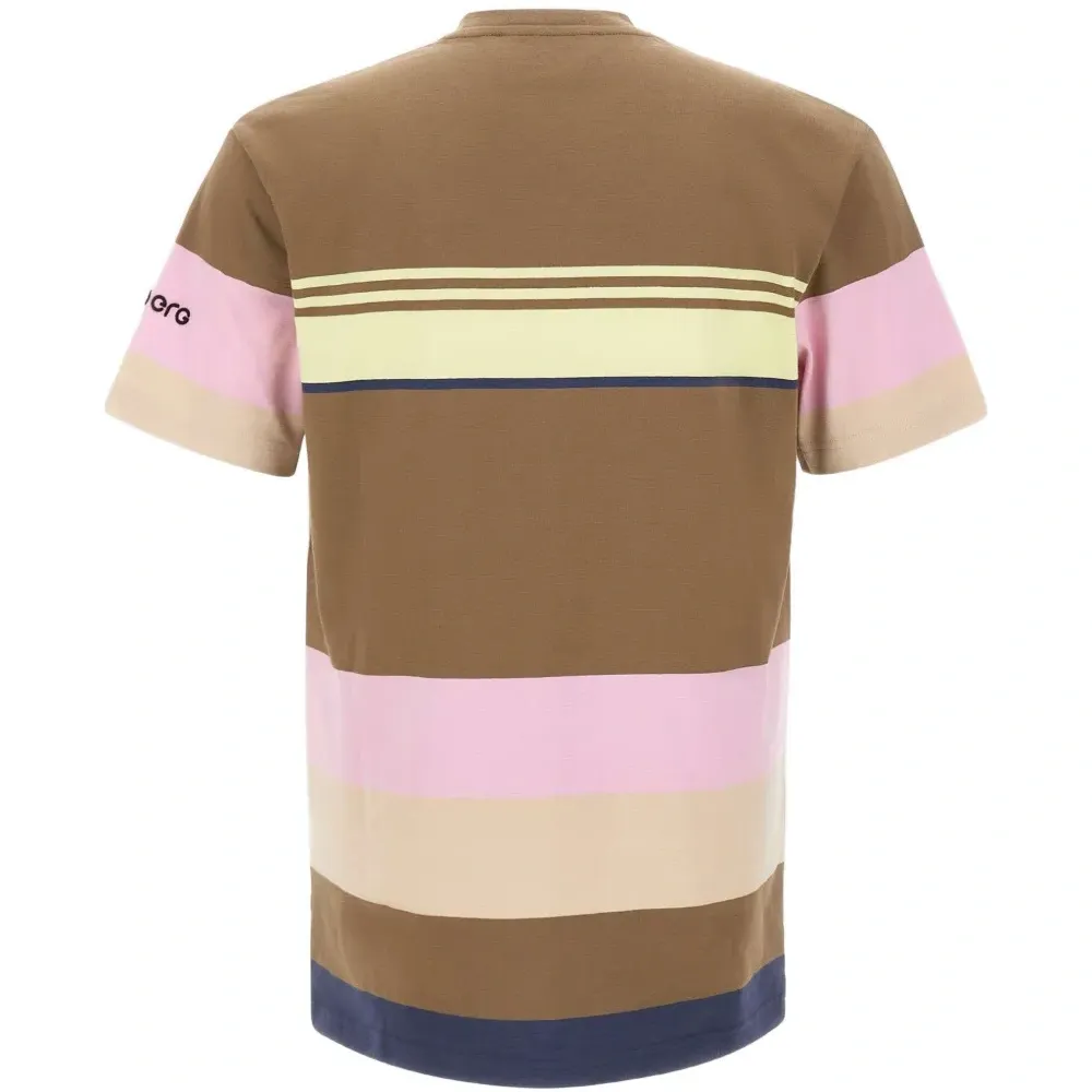 Футболка в полоску с принтом в виде мультяшных персонажей Футболка в полоску с принтом в виде мультяшных персонажей