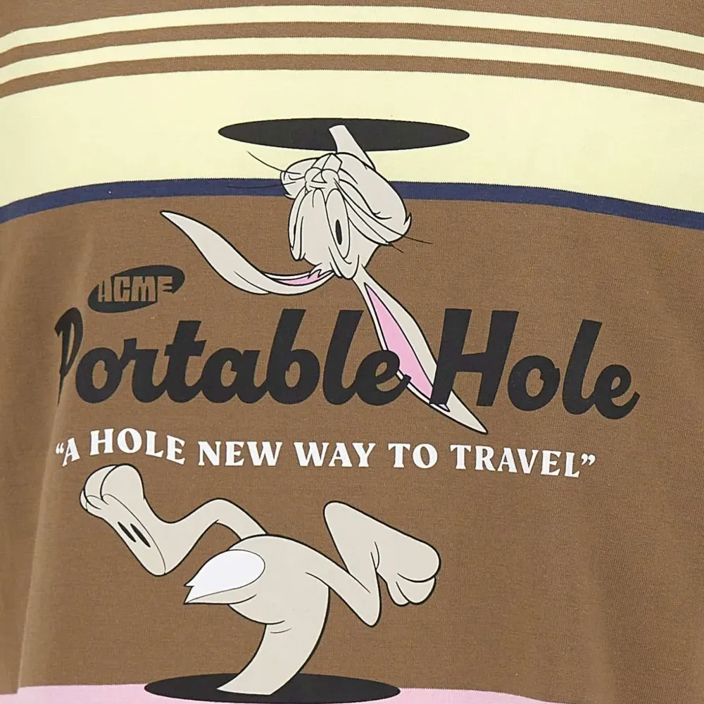 Футболка в полоску с принтом в виде мультяшных персонажей Футболка в полоску с принтом в виде мультяшных персонажей