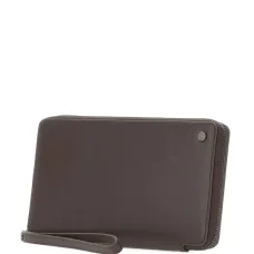 Кошелек из кожи на молнии