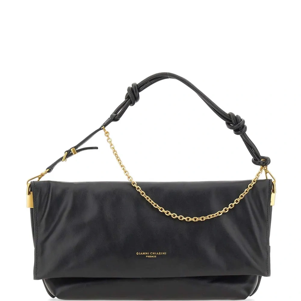 Вязаная кожаная сумка через плечо Fanny