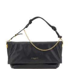 Вязаная кожаная сумка через плечо Fanny