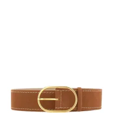 Ремень из замши золотистого цвета