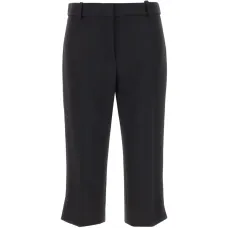 Традиционные укороченные брюки с атласными лампасами Традиционные укороченные брюки с атласными лампасами