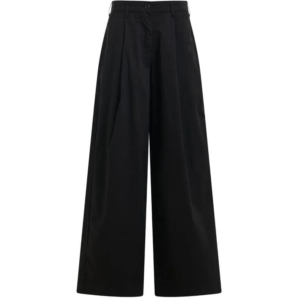 Плиссированные брюки широкого кроя