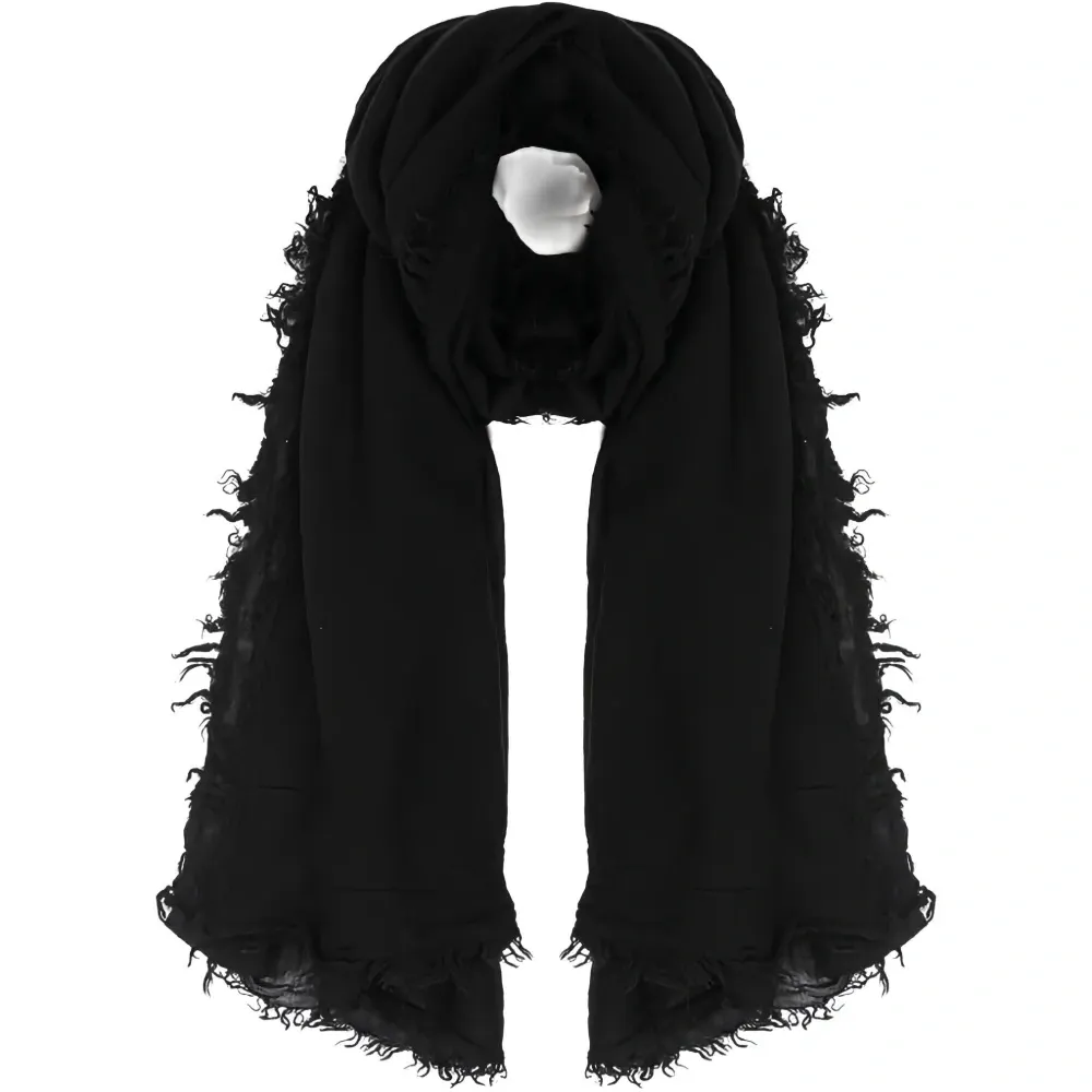 Шарф с бахромой