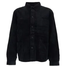 Рубашка-оверсирт с накладными карманами и эффектом вельвета